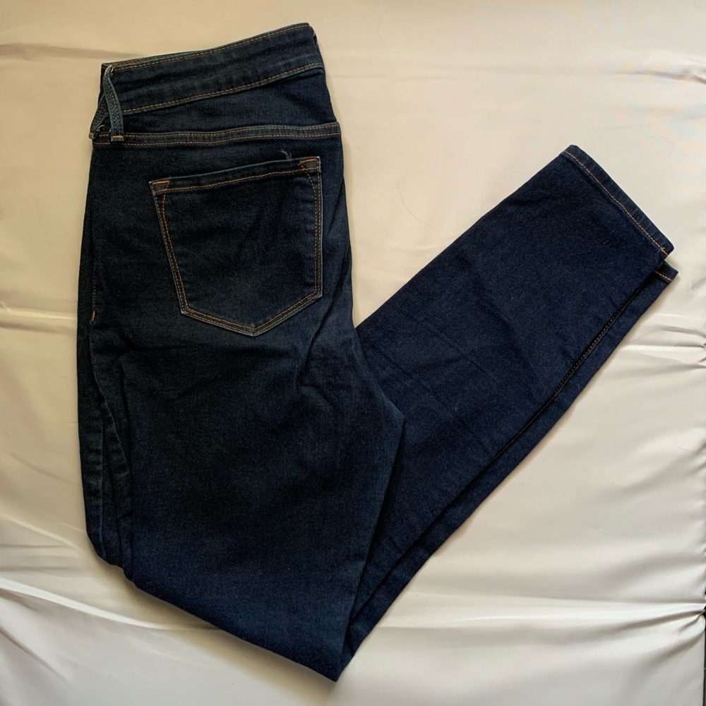 Old Navy Rockstar Mid rise Dark Wash Skinny Jeans